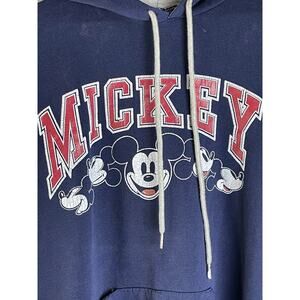 Vintage 80s Disney Mickey Mouse Spirit Logo Hoodie Sweatshirt Made In USA Size L